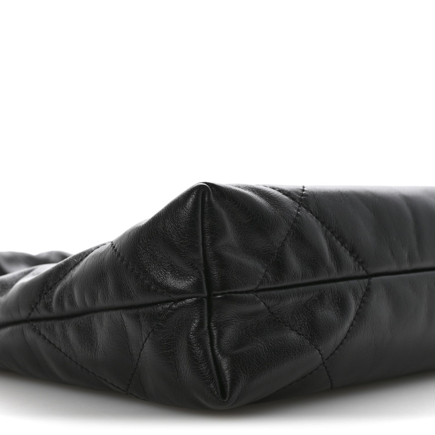 Chanel Shiny Calfskin Quilted Small Chanel 22 Black