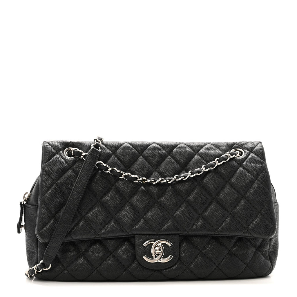 Chanel Caviar Quilted Jumbo Easy Flap Black
