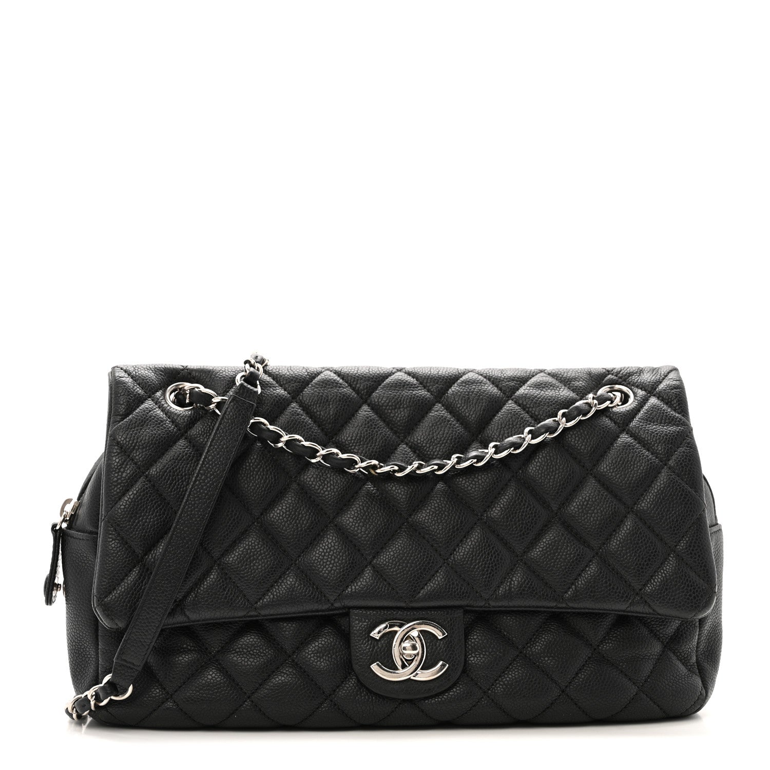 Chanel Caviar Quilted Jumbo Easy Flap Black
