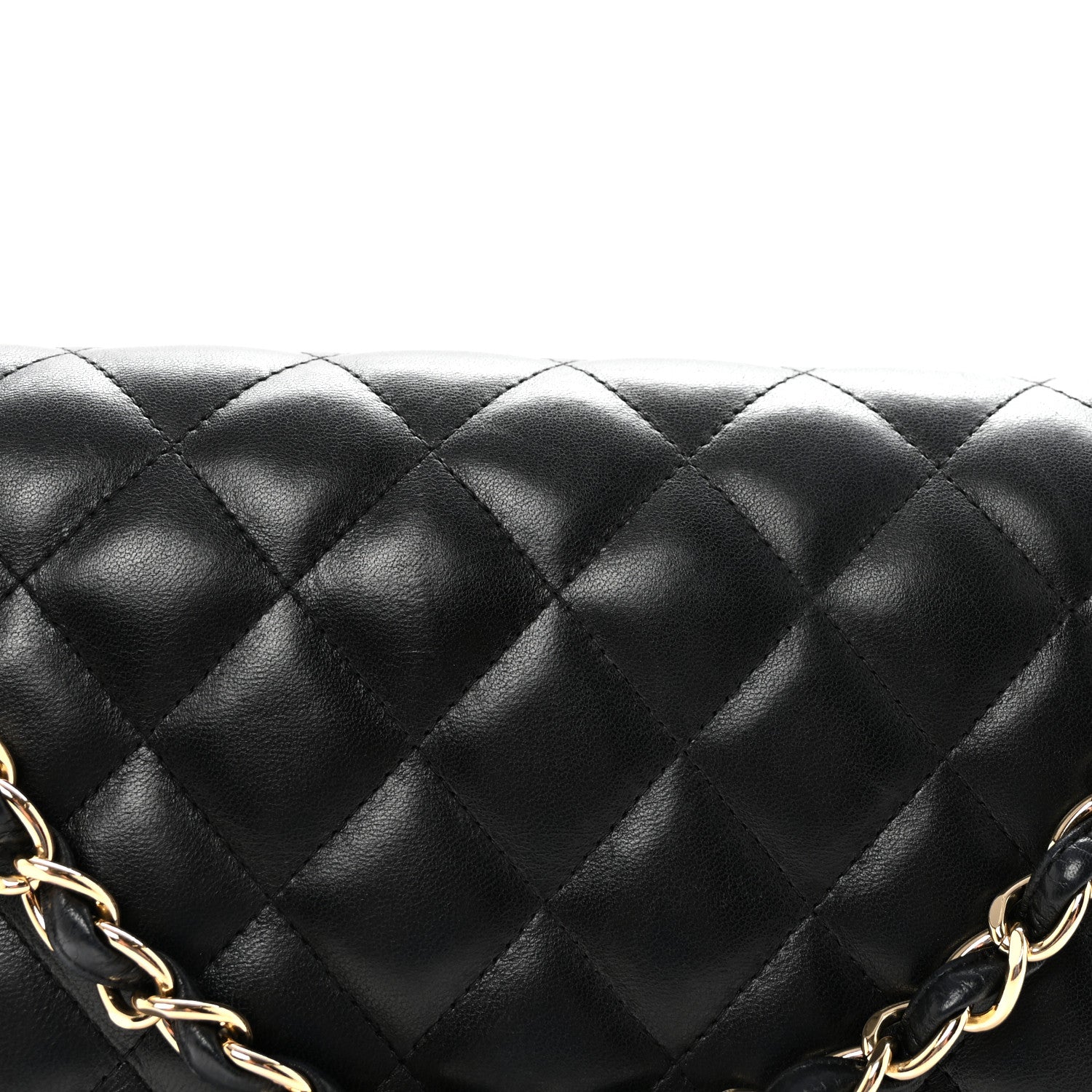 Chanel Lambskin Quilted Jumbo Double Flap Black