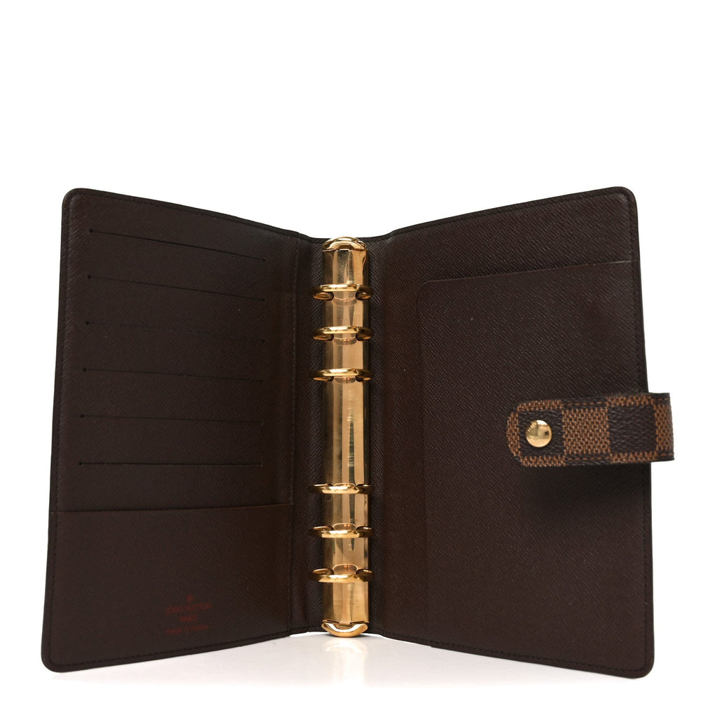 Louis Vuitton Damier Ebene Medium Ring Agenda Cover