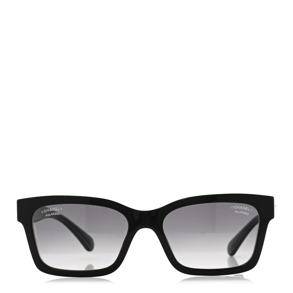 Acetate Polarized Square Sunglasses 5417 Black