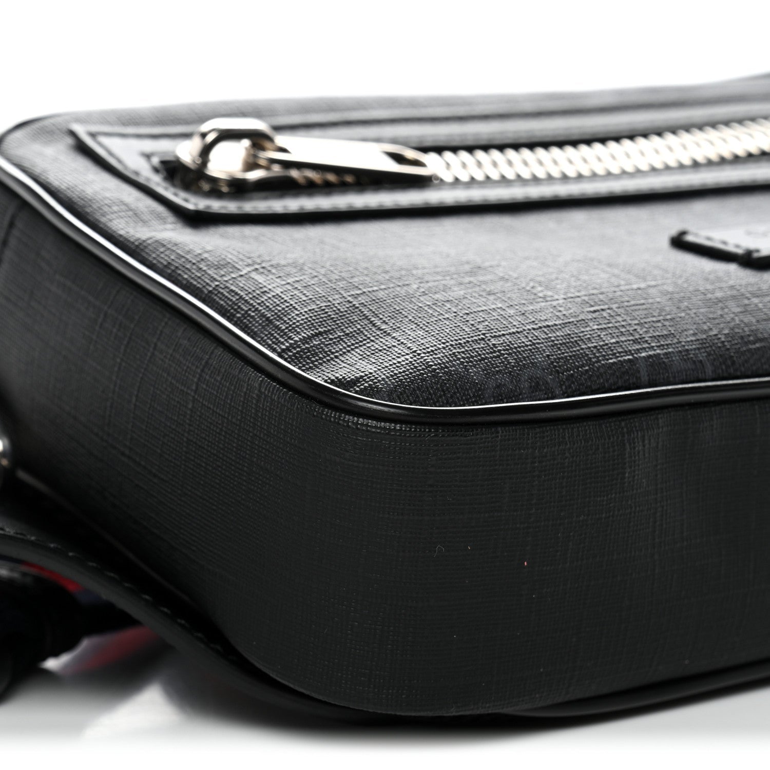 Gucci Soft GG Supreme Monogram Web Belt Bag Black Grey