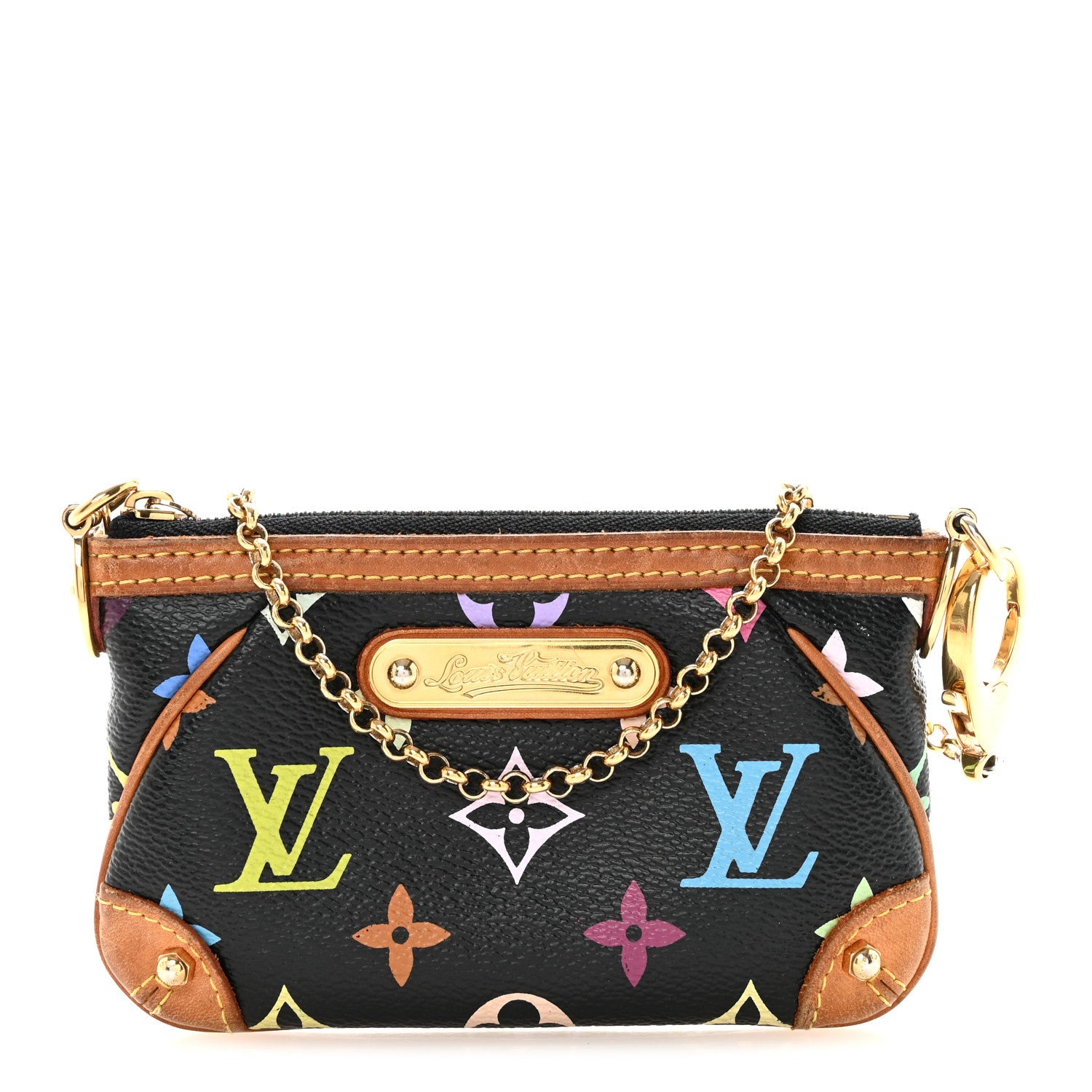 Louis Vuitton Monogram Multicolor Pochette Milla MM Black