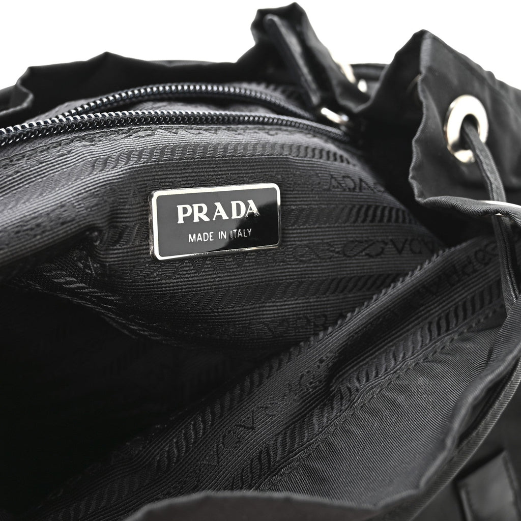 Prada Tessuto Nylon Vela Small Backpack Black