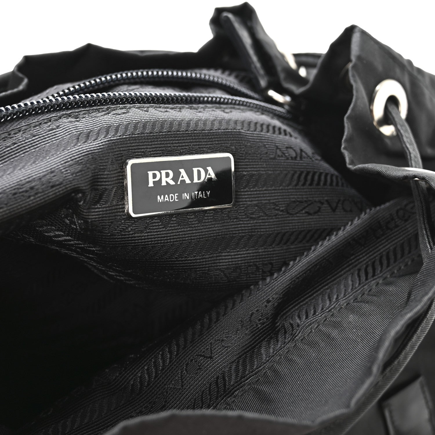 Prada Tessuto Nylon Vela Small Backpack Black