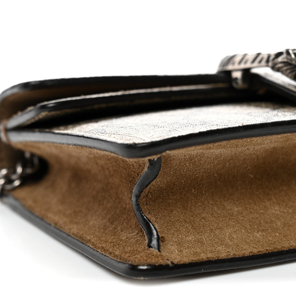 Gucci GG Supreme Monogram Super Mini Dionysus Shoulder Bag Taupe