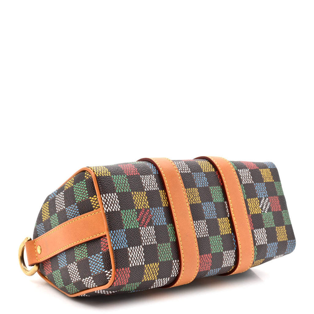 Louis Vuitton LV Vers Damier Ebene Keepall Bandouliere 25