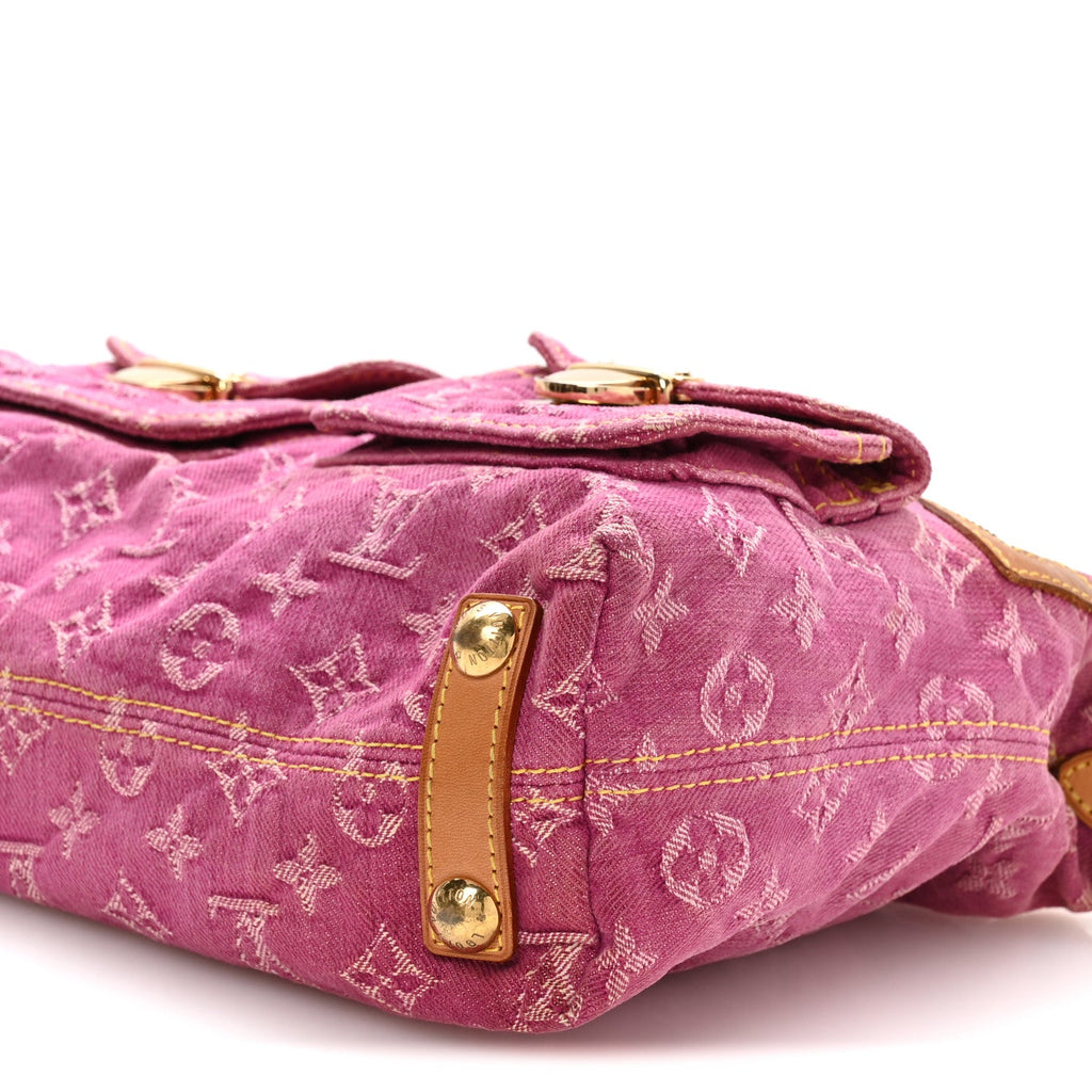Louis Vuitton Denim Baggy PM Fuchsia