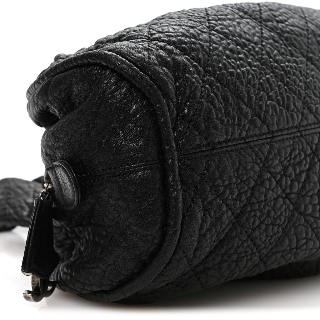 Chanel Distressed Lambskin Le Marais Bowler Black