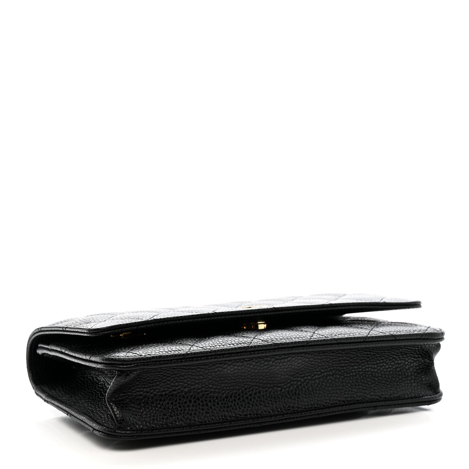 Chanel Caviar Quilted Wallet on Chain WOC Black