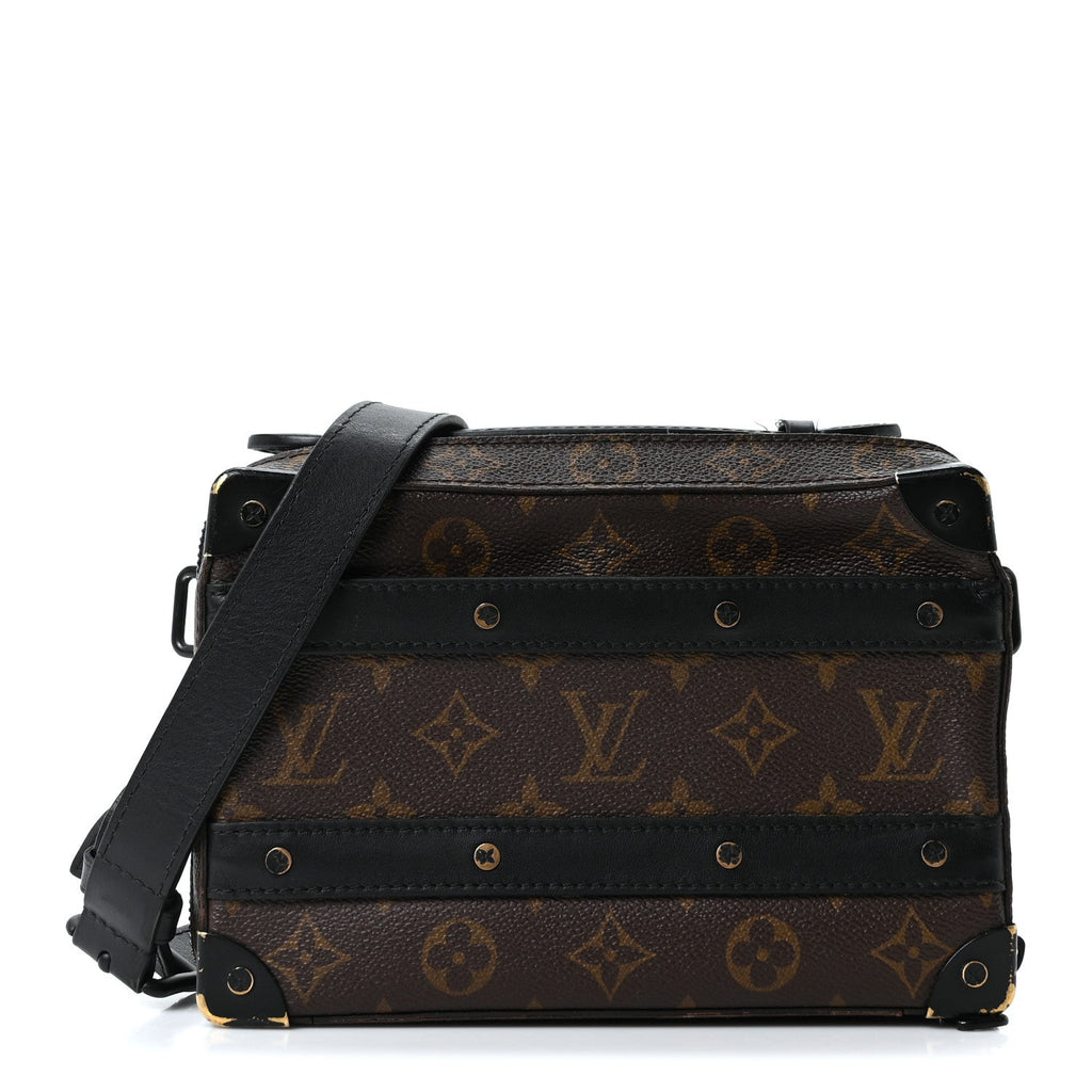 Louis Vuitton Monogram Macassar Handle Soft Trunk Black