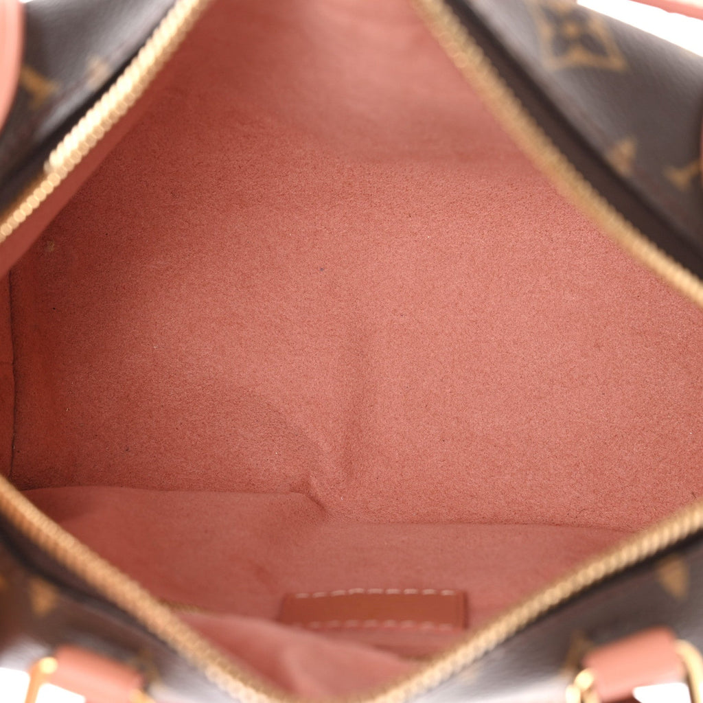 Louis Vuitton Monogram Petite Malle Souple Peach