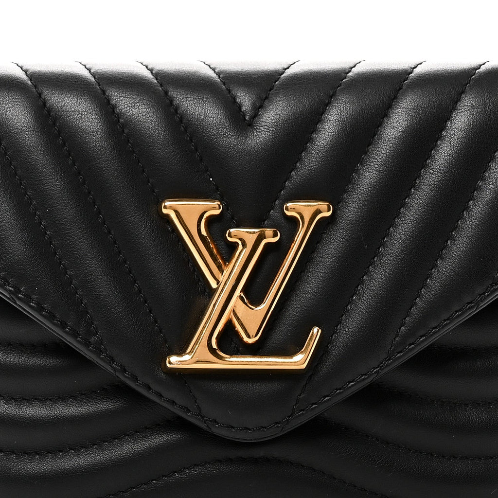 Louis Vuitton Calfskin New Wave Multi Pochette Black
