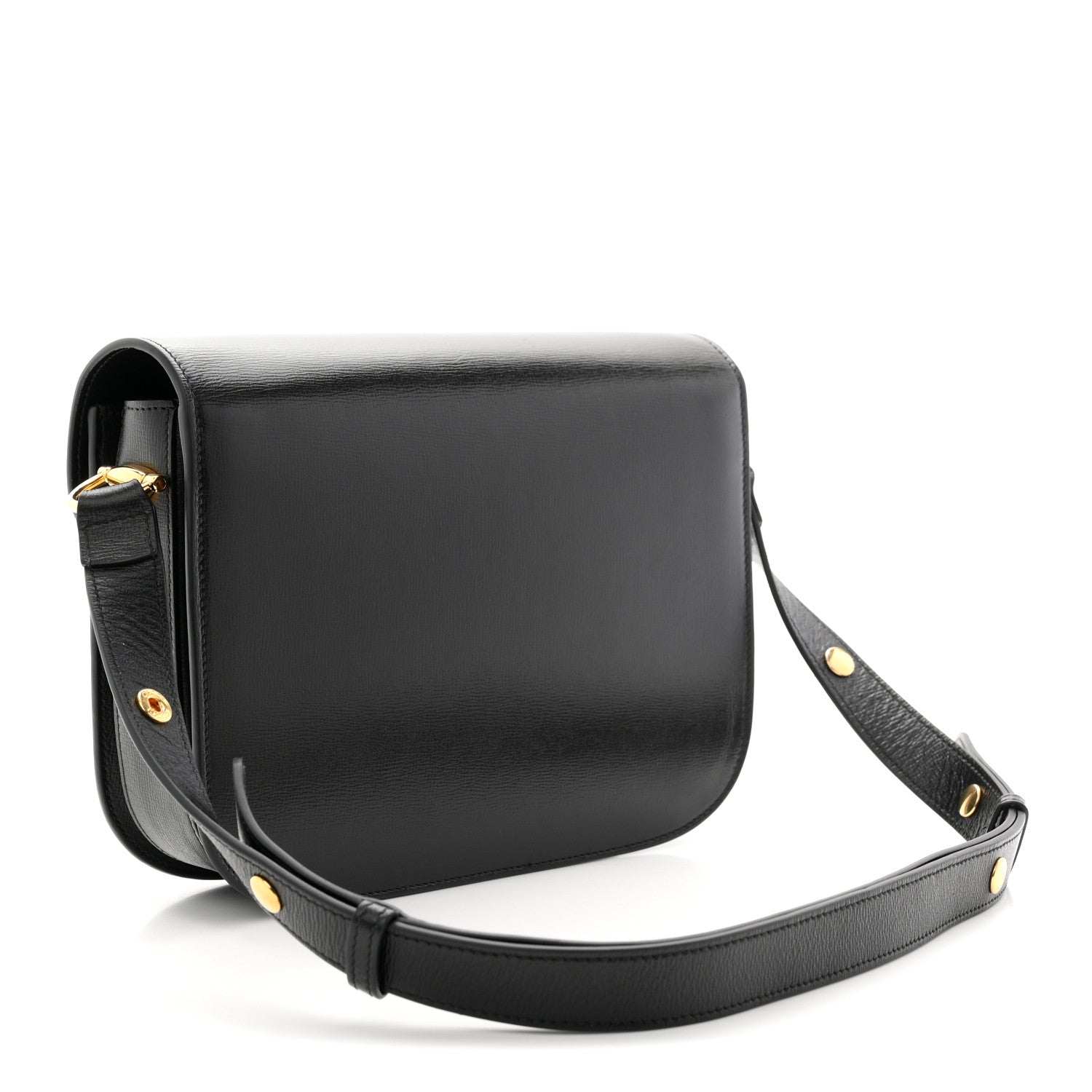 Gucci Azalea Calfskin Horsebit 1955 Shoulder Bag Black