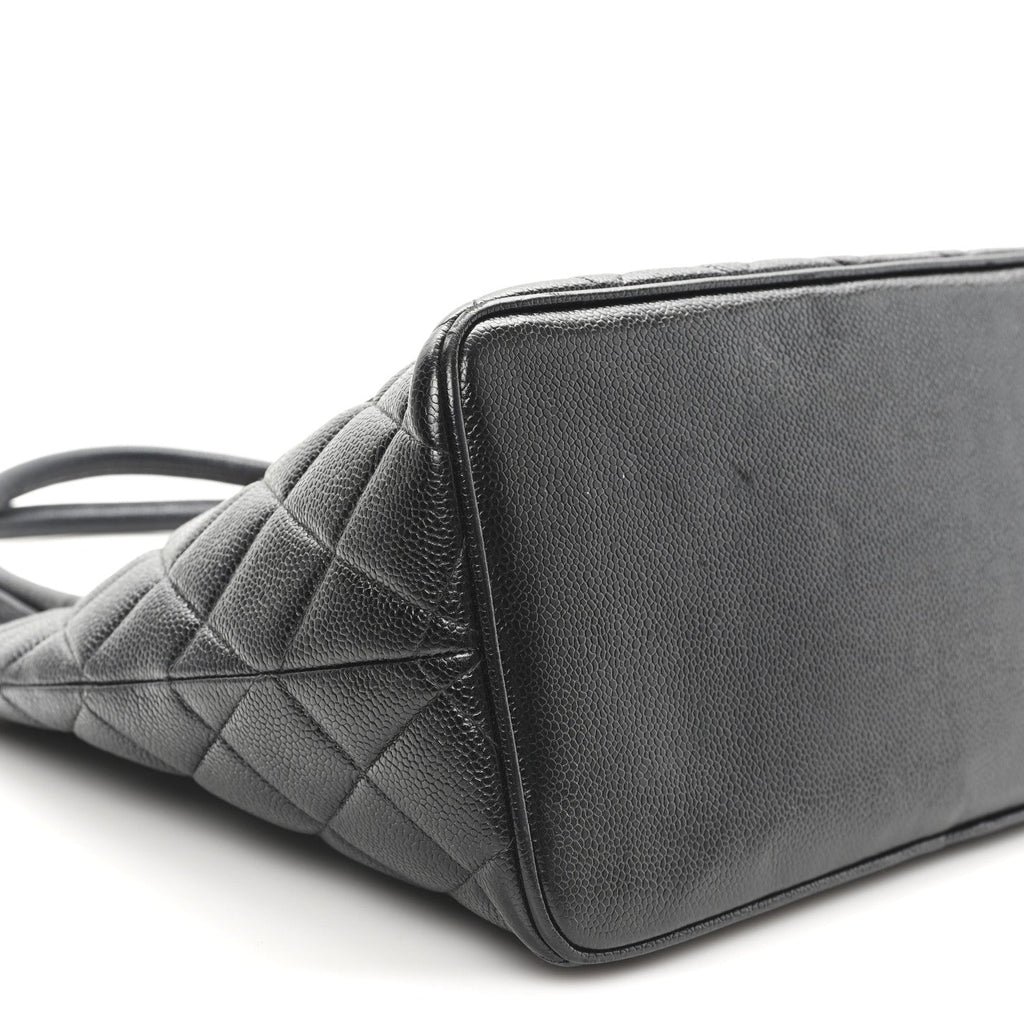 Chanel Caviar Quilted Medallion Tote Black