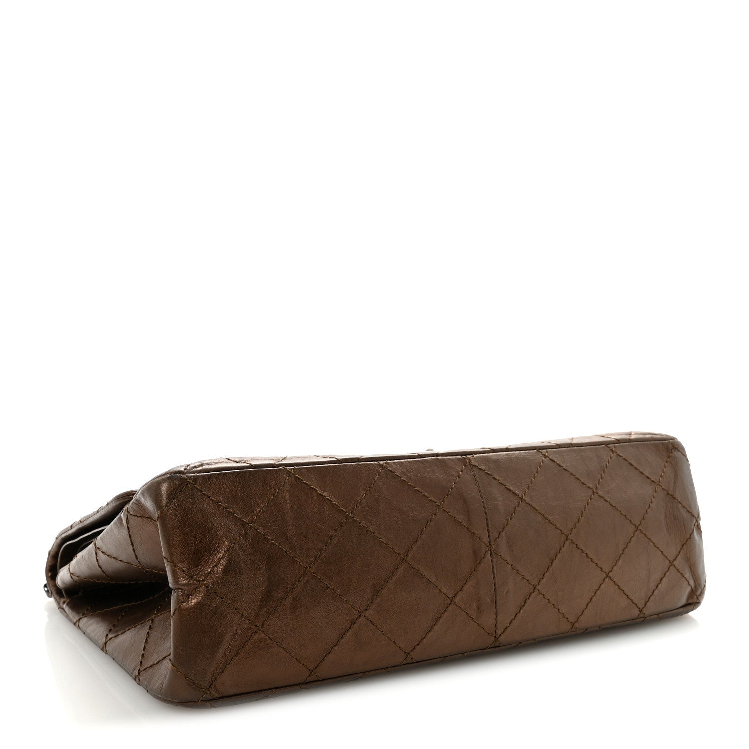 Chanel Metallic Aged Calfskin Quilted 2.55 Reissue 227 Flap Bronze