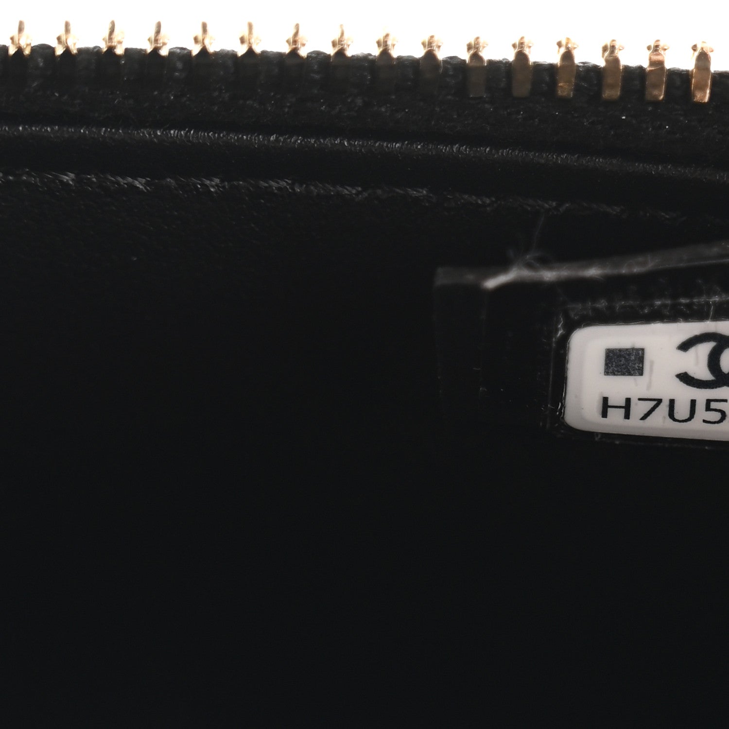 Chanel Caviar Quilted Top Handle Slim Vanity With Chain Black