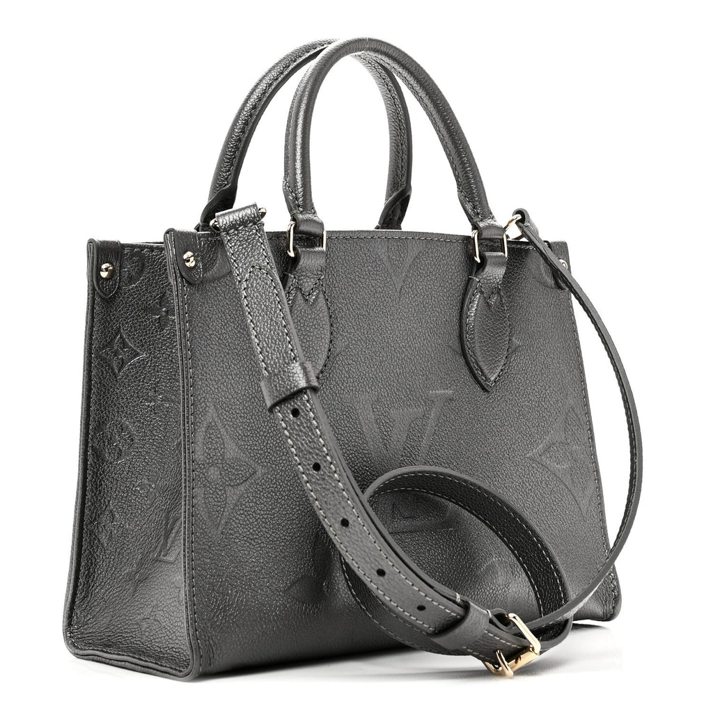 Louis Vuitton Metallic Empreinte Monogram Giant Onthego PM Gun Metal