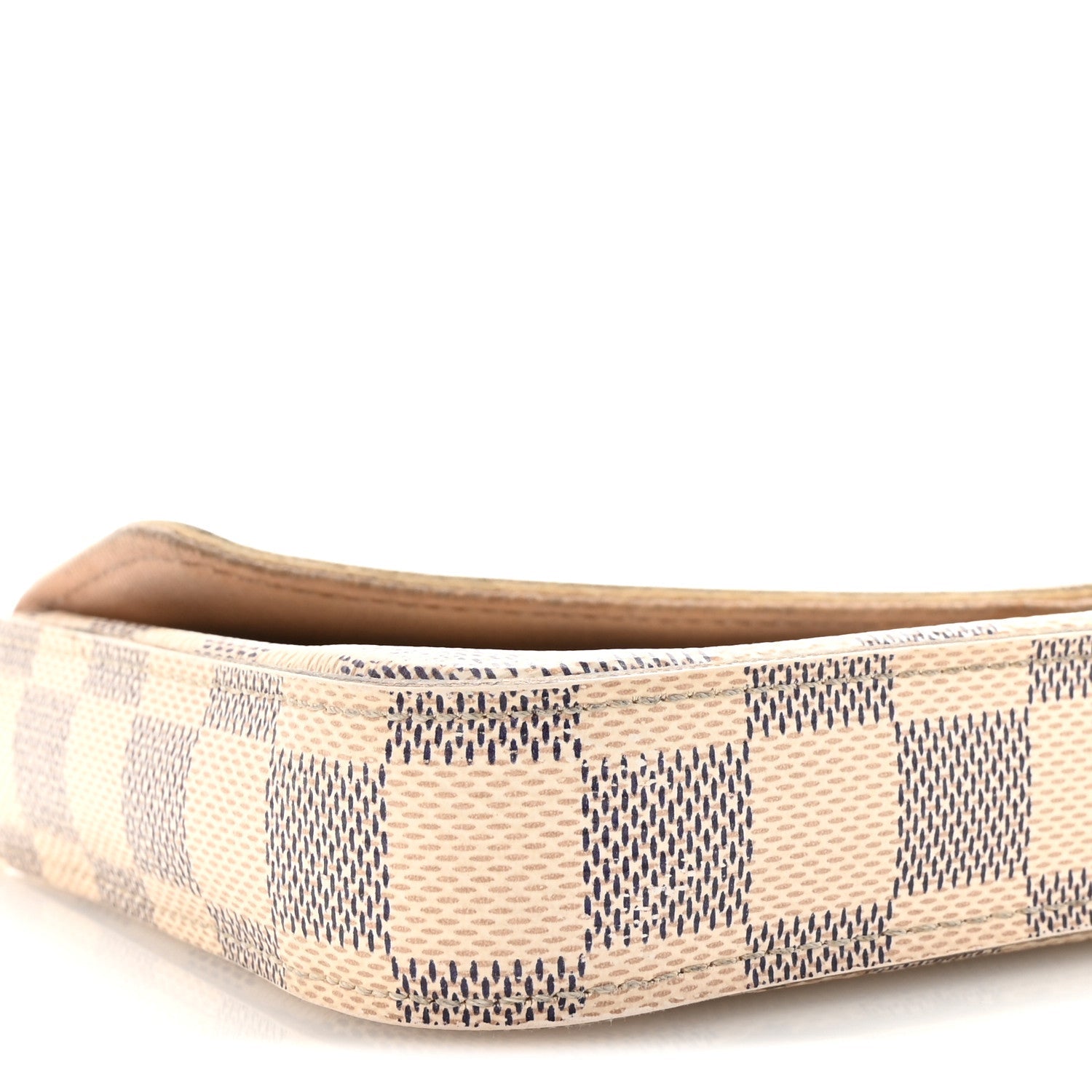 Louis Vuitton Damier Azur Pochette Felicie Chain Wallet Rose Ballerine