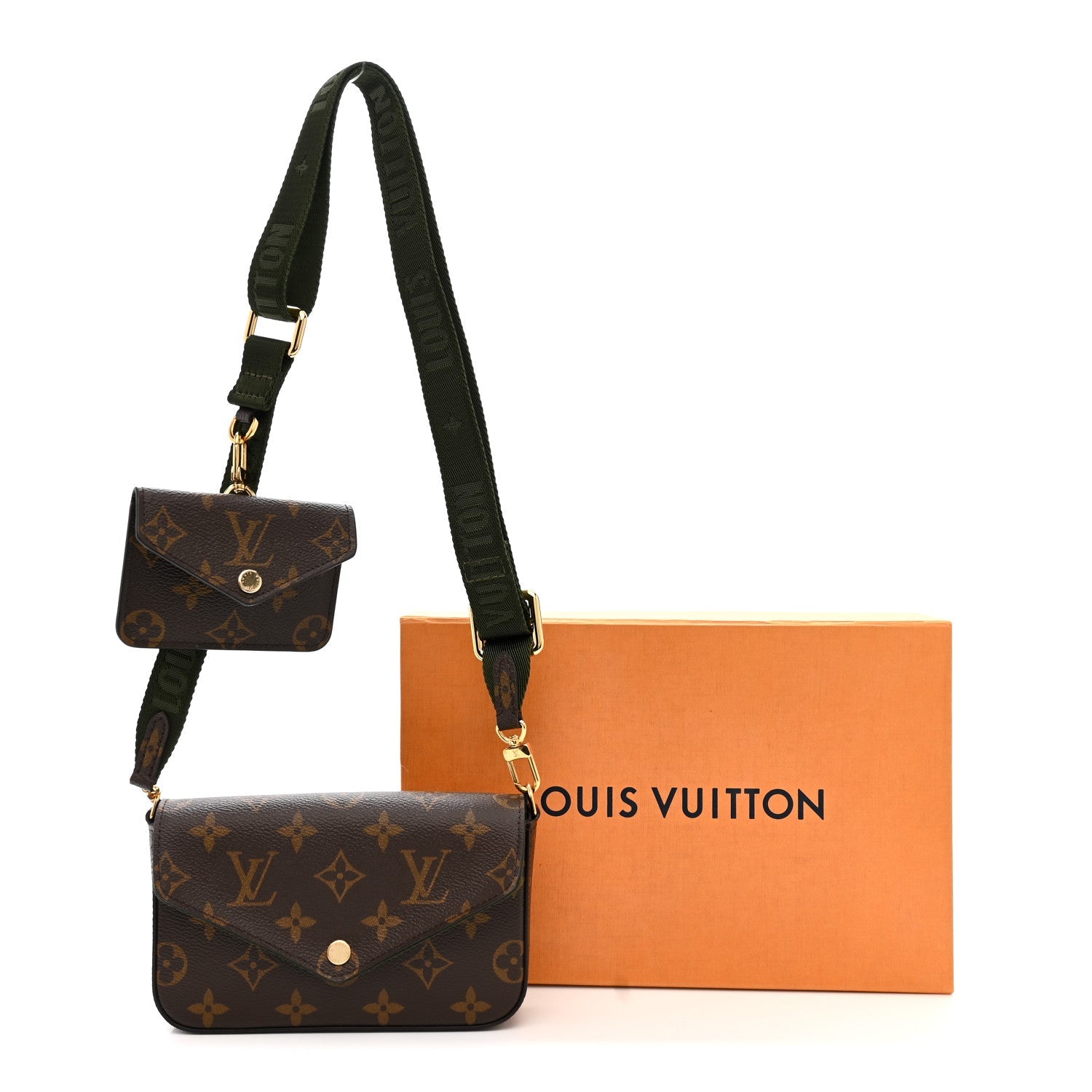 Louis Vuitton Monogram Felicie Strap & Go Kaki