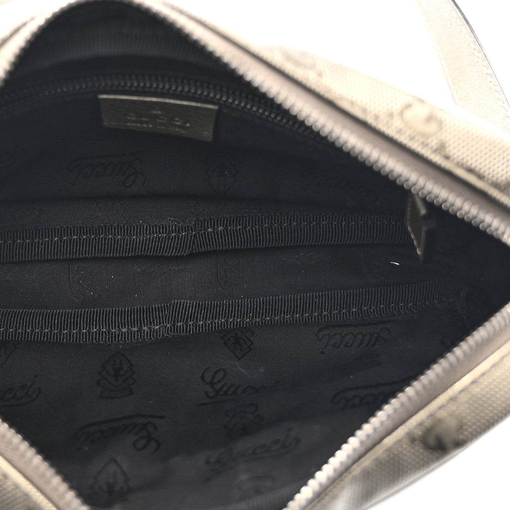 Gucci Imprime Monogram Small Shoulder Bag Silver