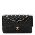 Chanel Caviar Quilted Jumbo Double Flap Black