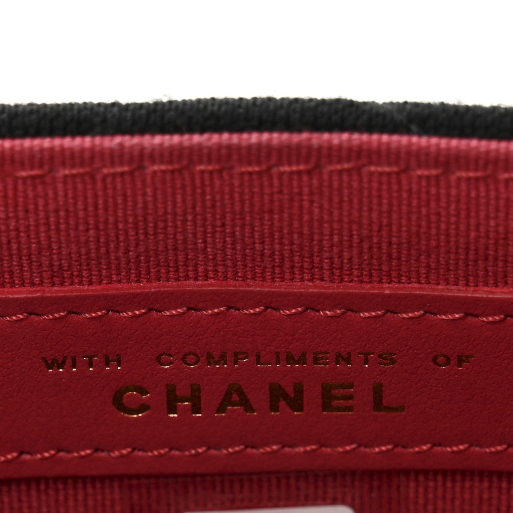 Chanel Jersey Quilted Micro Mini Flap Black