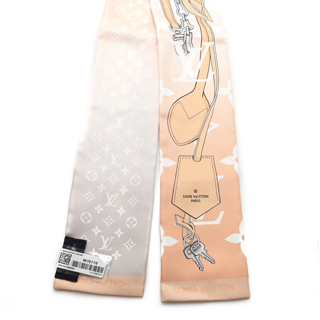 Louis Vuitton Silk Monogram Gradient By The Pool Bandeau Mist