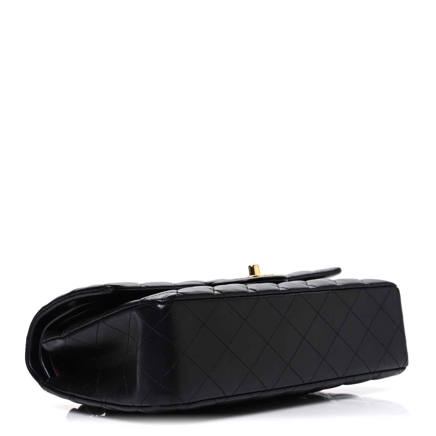 Chanel Lambskin Quilted Medium Double Flap Black