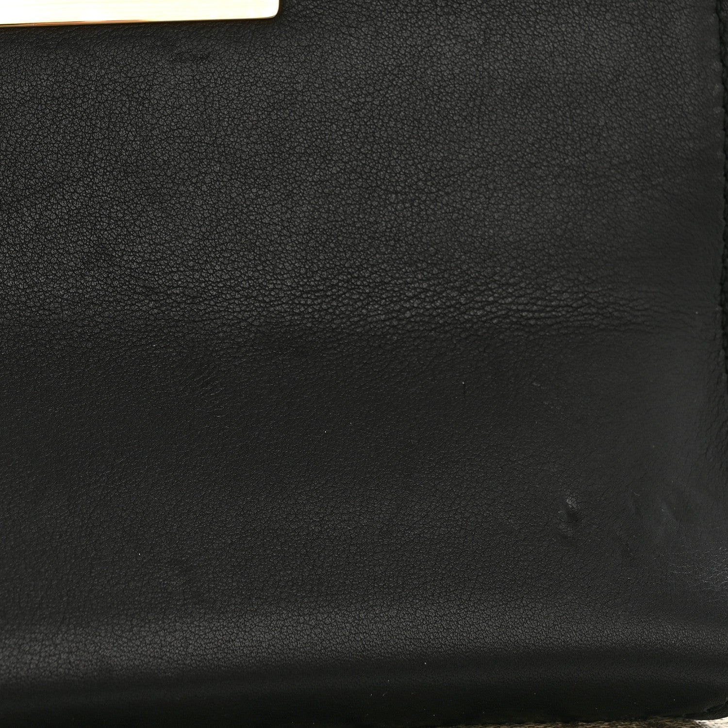 Gucci GG Supreme Monogram Calfskin Small Padlock Shoulder Bag Beige Black Cuir