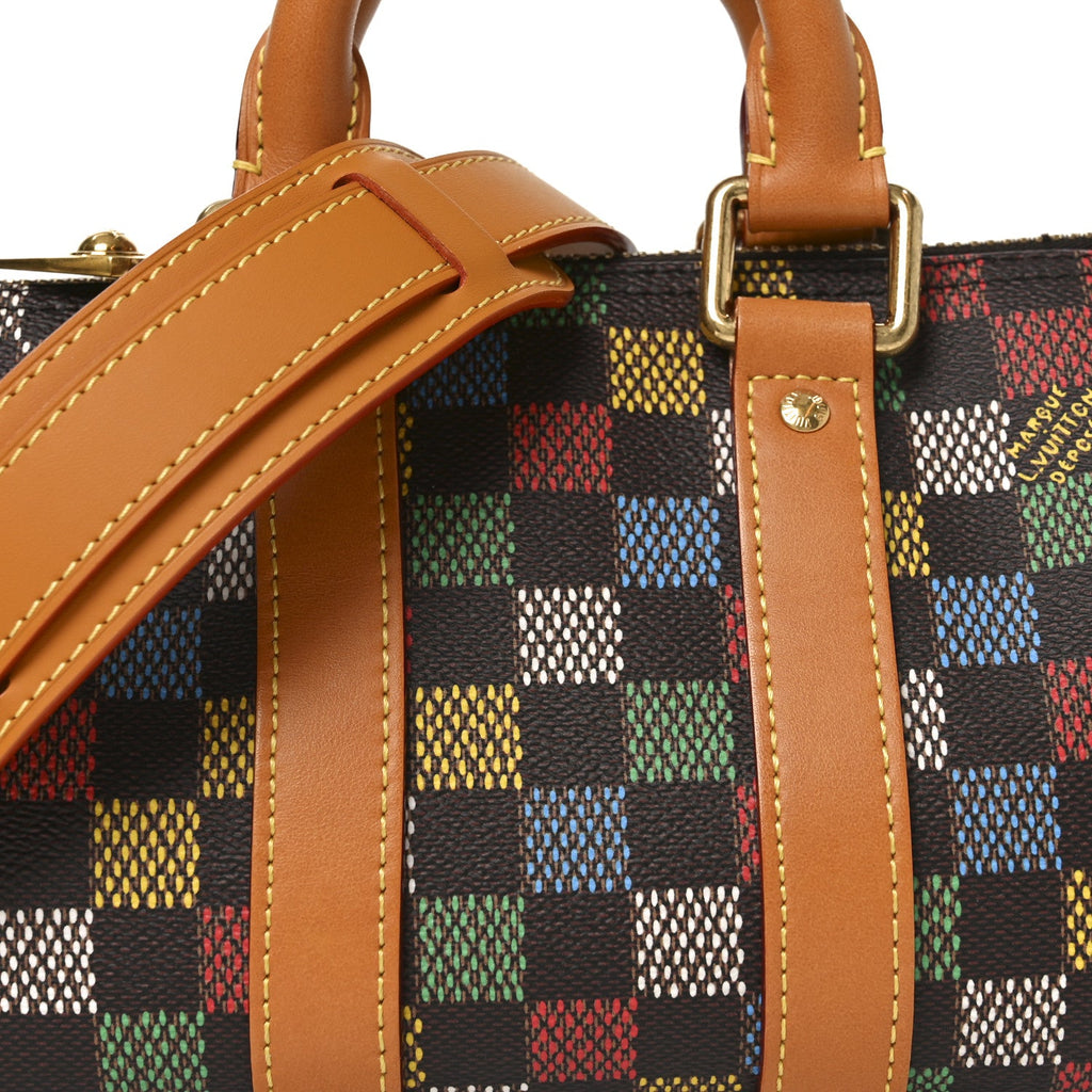 Louis Vuitton LV Vers Damier Ebene Keepall Bandouliere 25