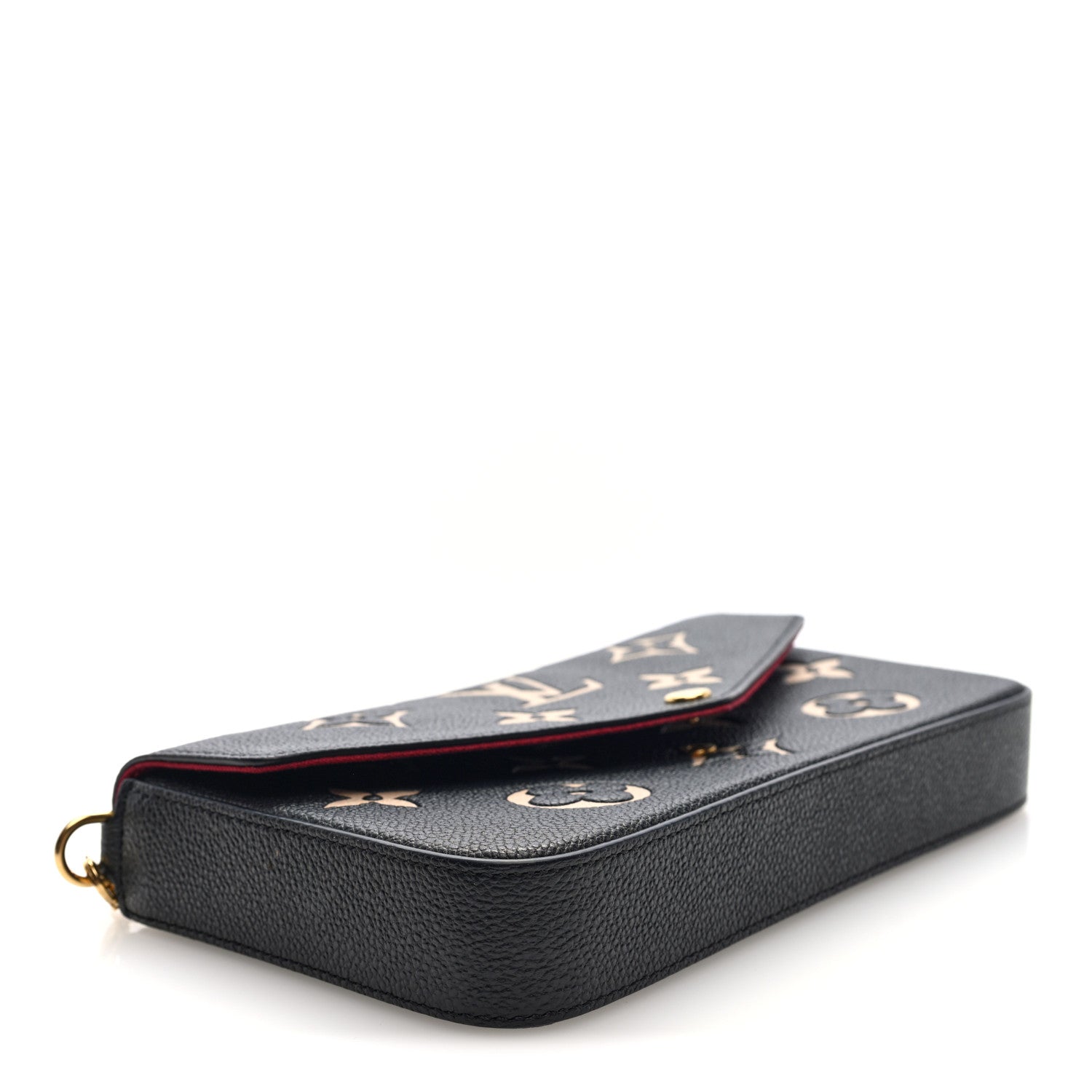 Louis Vuitton Empreinte Monogram Giant Felicie Pochette Black Beige