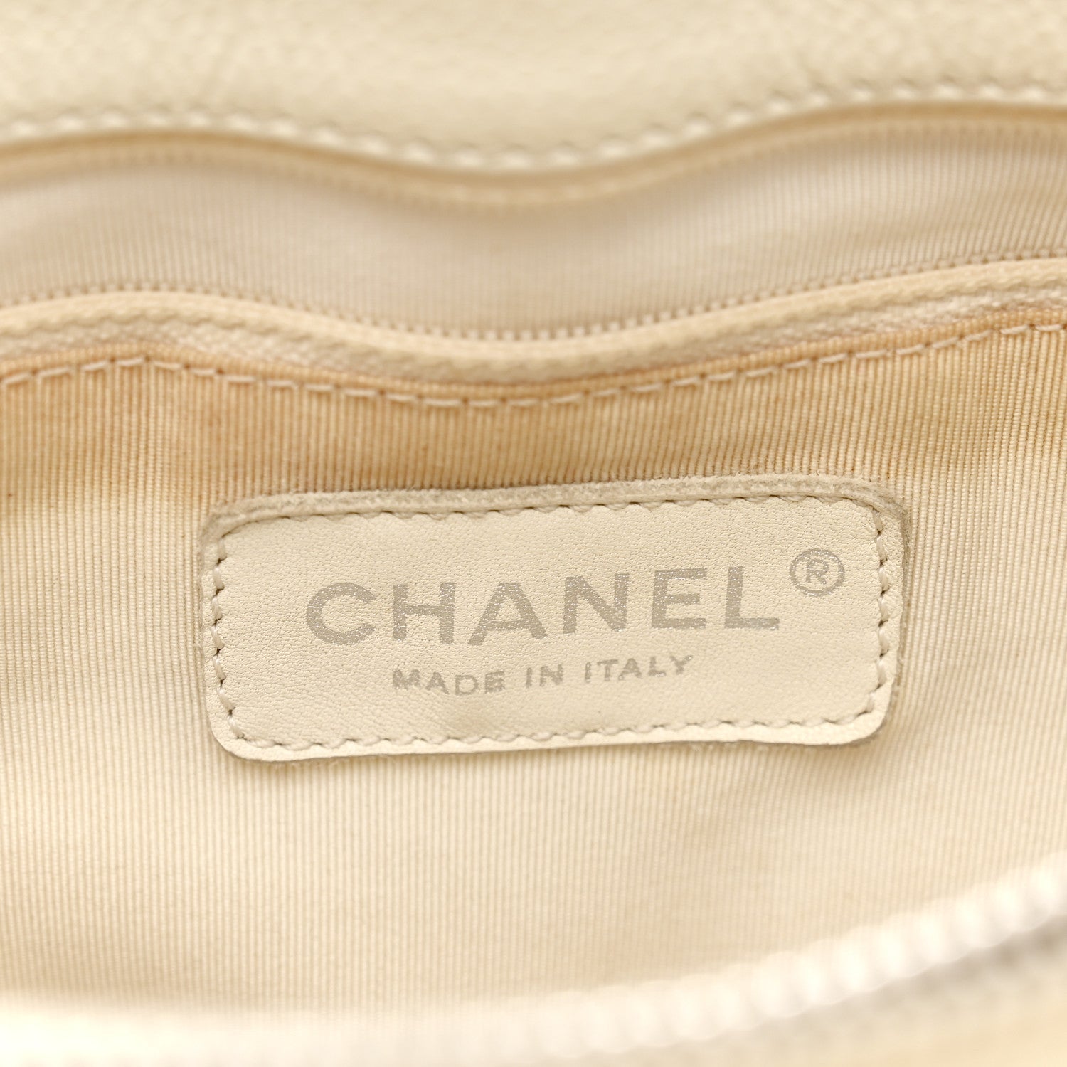 Chanel Caviar Quilted Grand Shopping Tote GST White