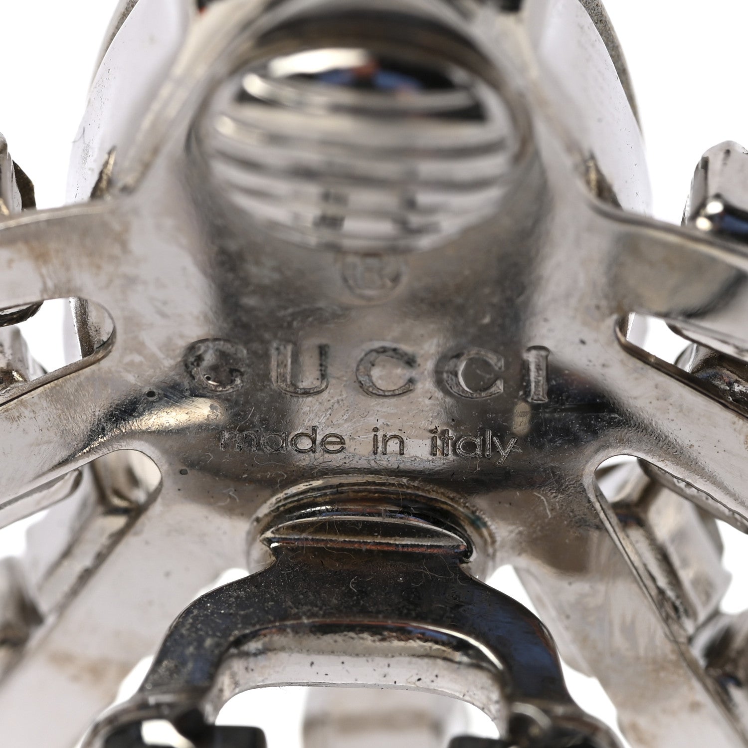 Gucci Crystal Single Earring Silver