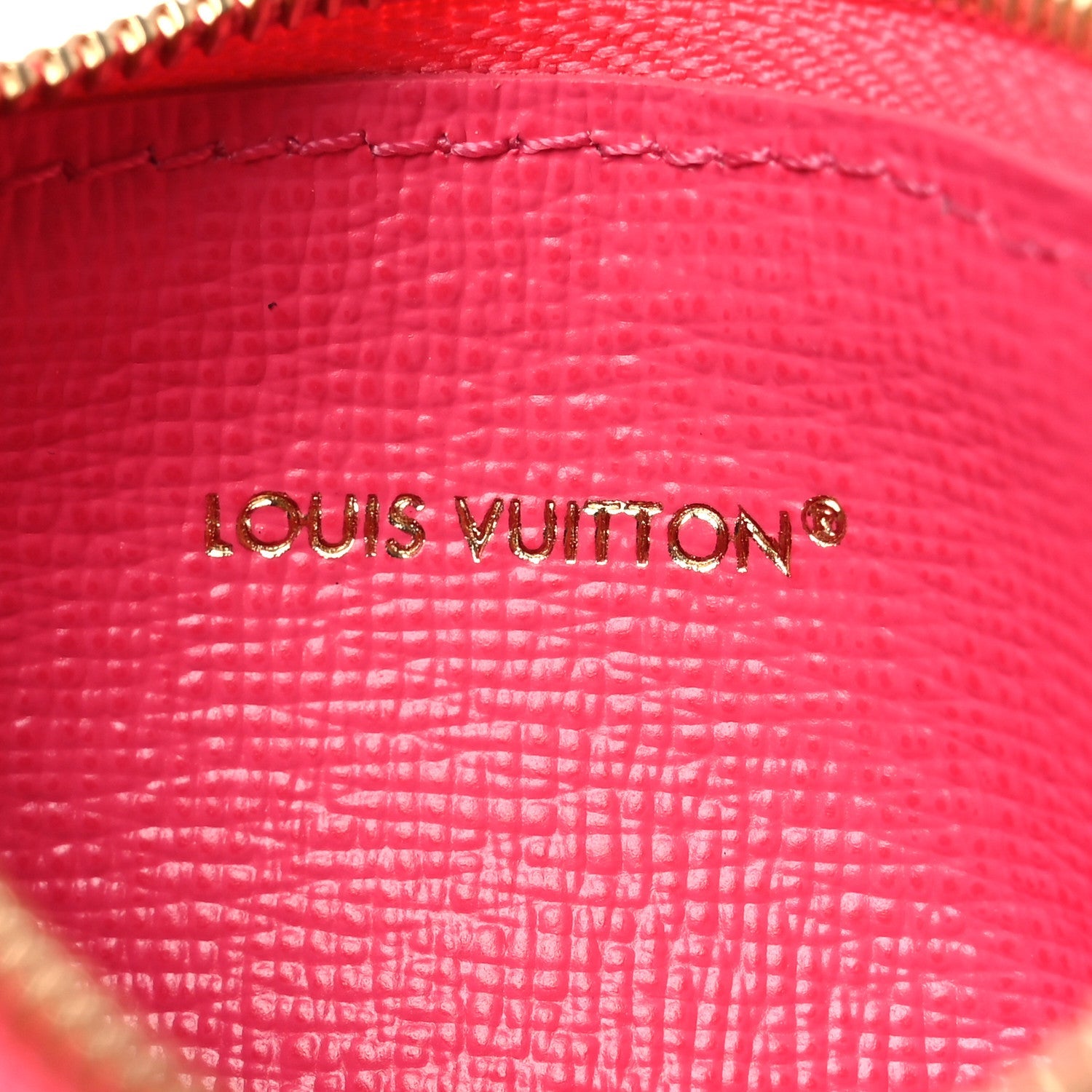 Louis Vuitton Monogram Origine Lin Key Pouch Rose Ruban