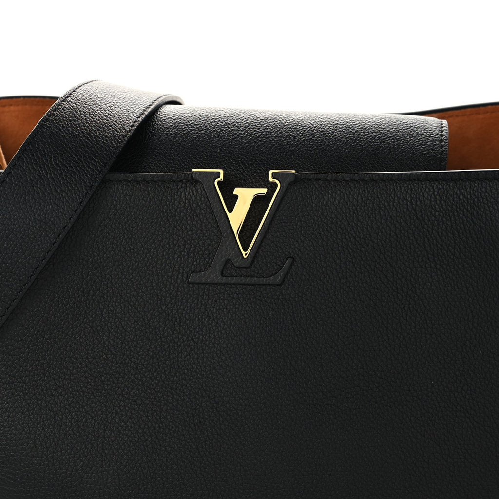 Louis Vuitton Taurillon Capucines GM Souple Black