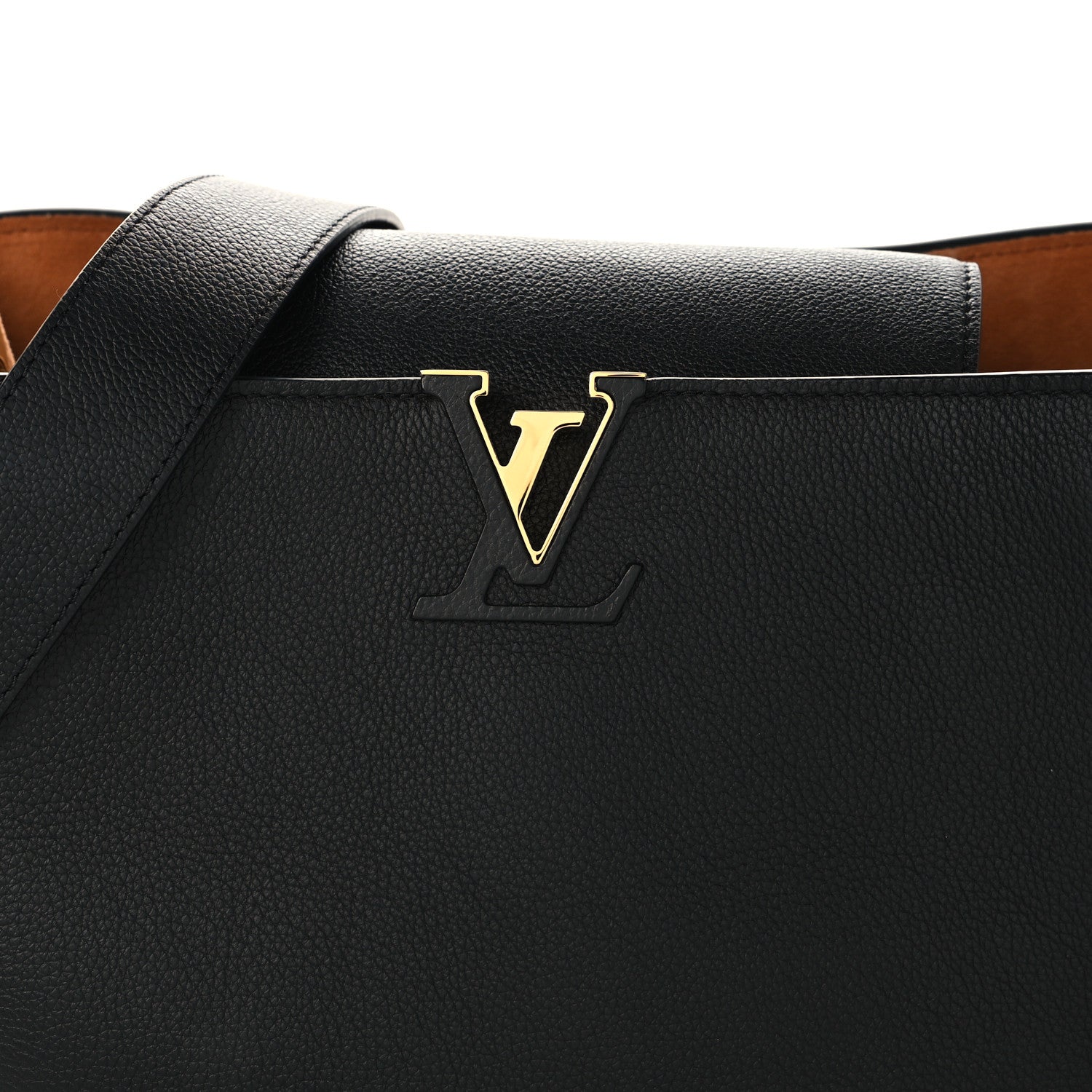 Louis Vuitton Taurillon Capucines GM Souple Black