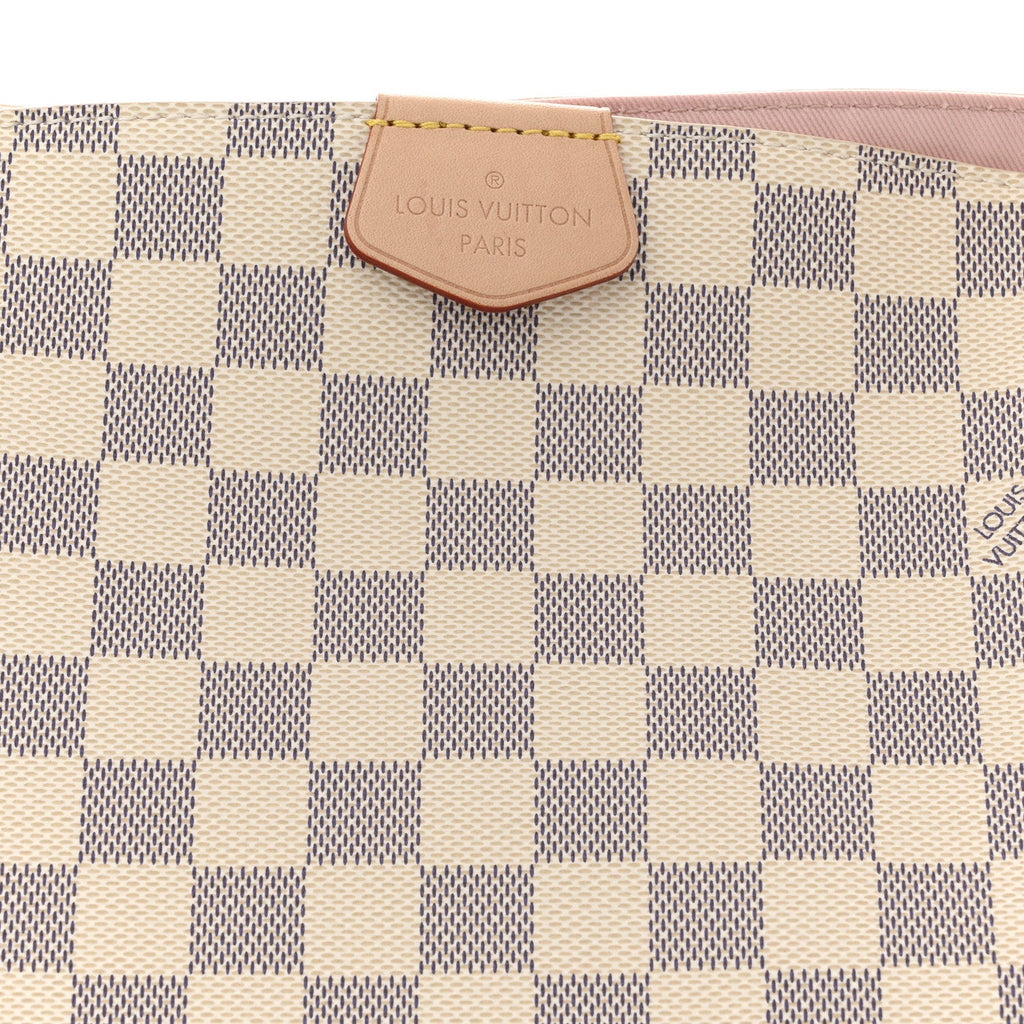 Louis Vuitton Damier Azur Graceful PM Rose Ballerine