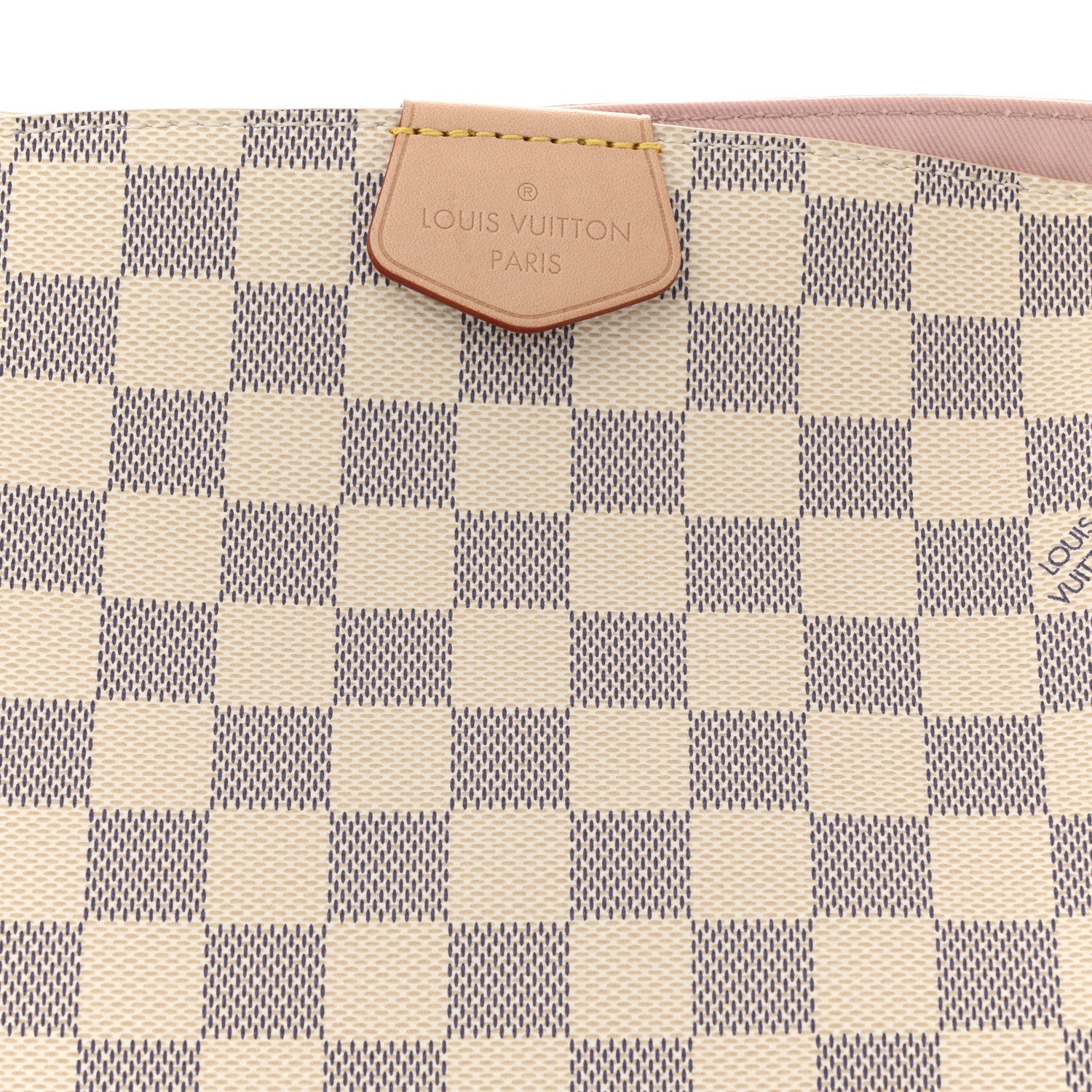 Louis Vuitton Damier Azur Graceful PM Rose Ballerine
