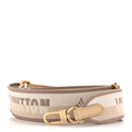 Louis Vuitton Jacquard Speedy Bandouliere 20 Shoulder Strap Beige