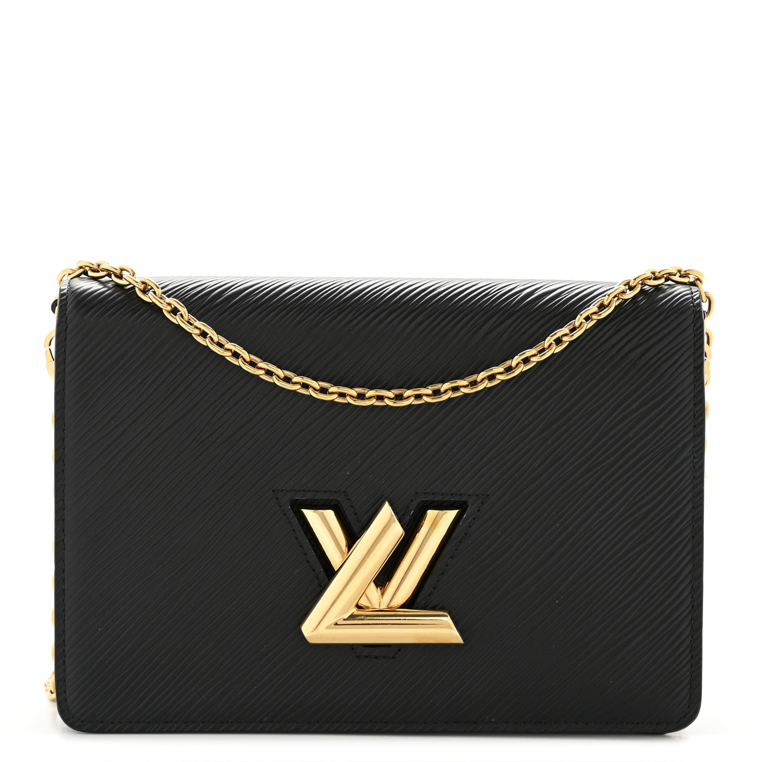 Louis Vuitton Epi Twist Belt Chain Wallet Black