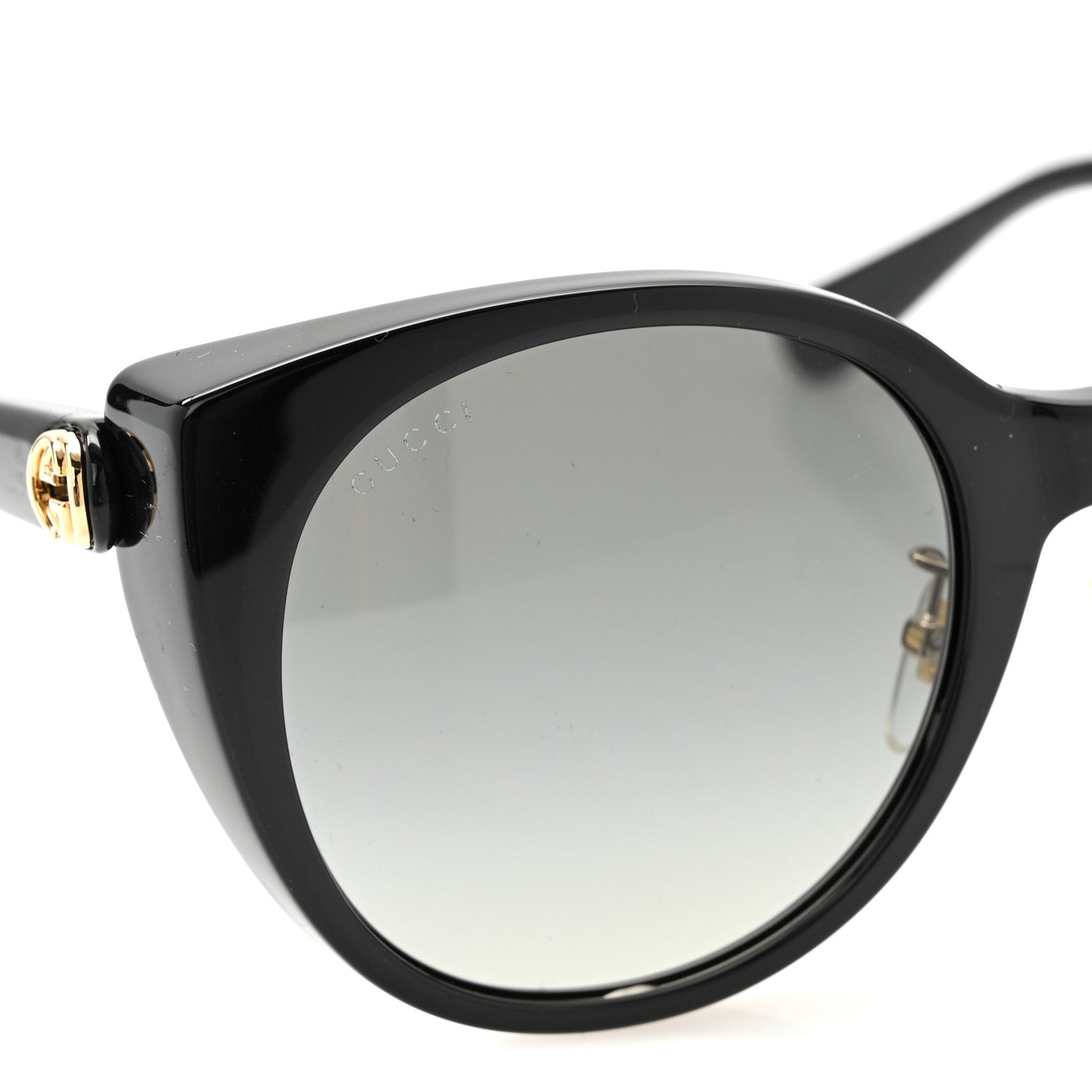 Gucci Acetate Cat Eye GG0369S Sunglasses Black