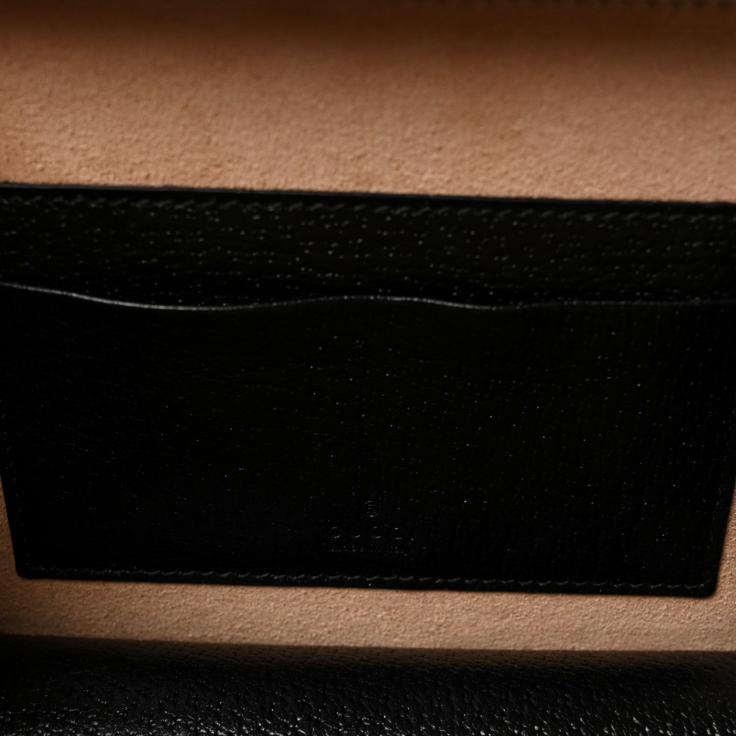 Gucci GG Supreme Monogram Textured Dollar Calfskin Mini New Basket Shoulder Bag Beige Ebony Black