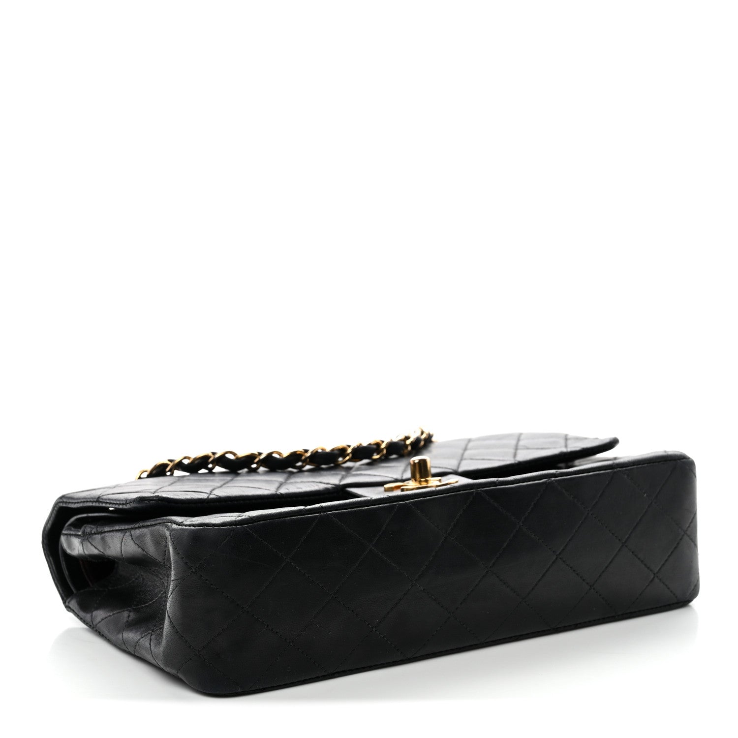 Chanel Lambskin Quilted Small Double Flap Black