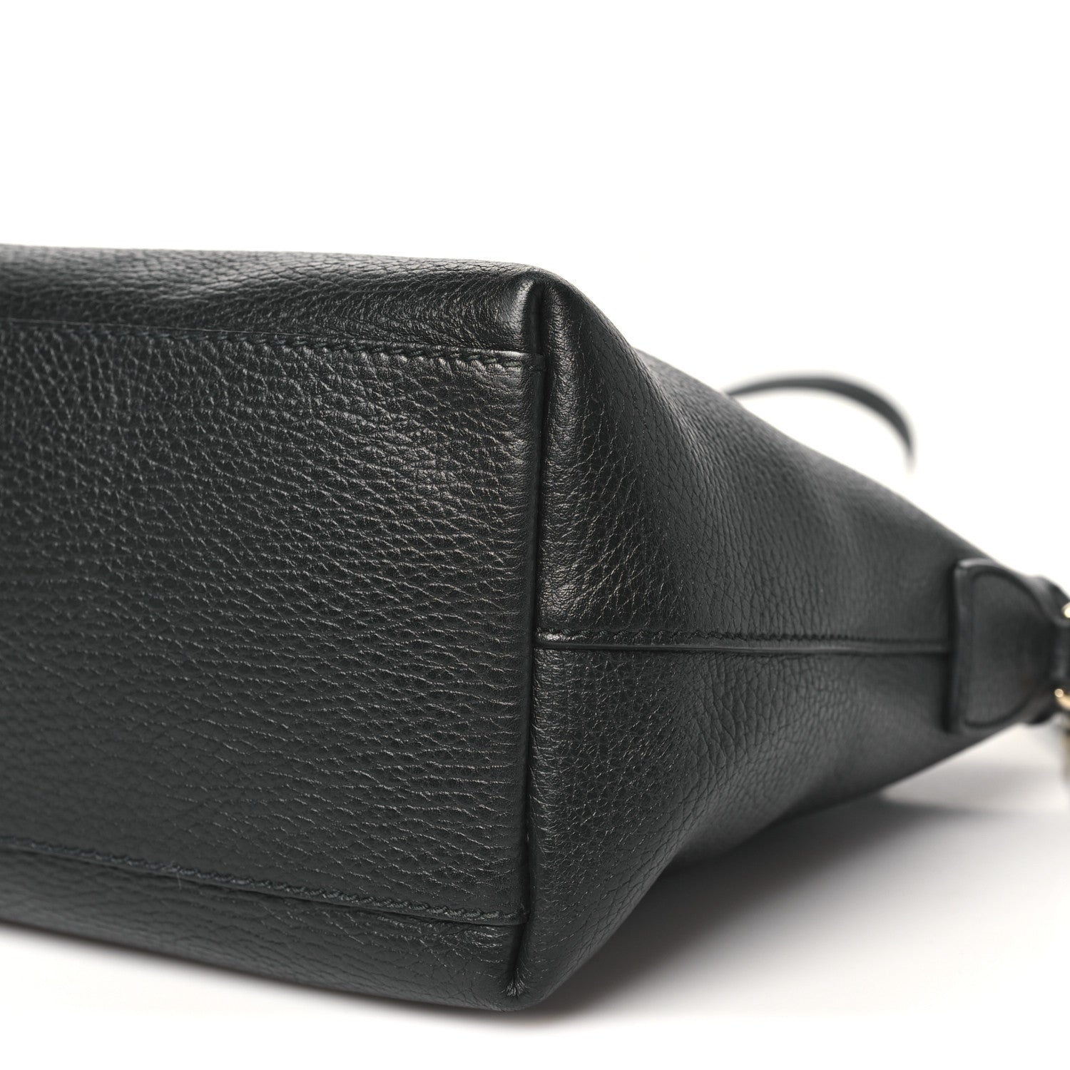 Gucci Dollar Calfskin GG Charm Satchel Black