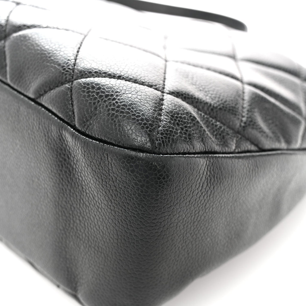 Chanel Caviar Quilted CC Timeless Soft Tote Black