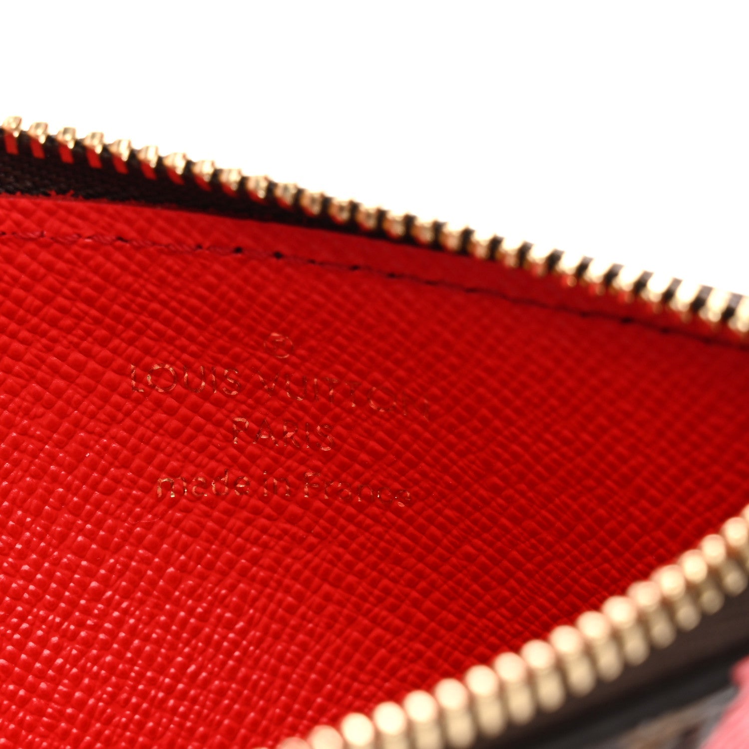 Louis Vuitton Monogram Zipped Romy Card Holder Red