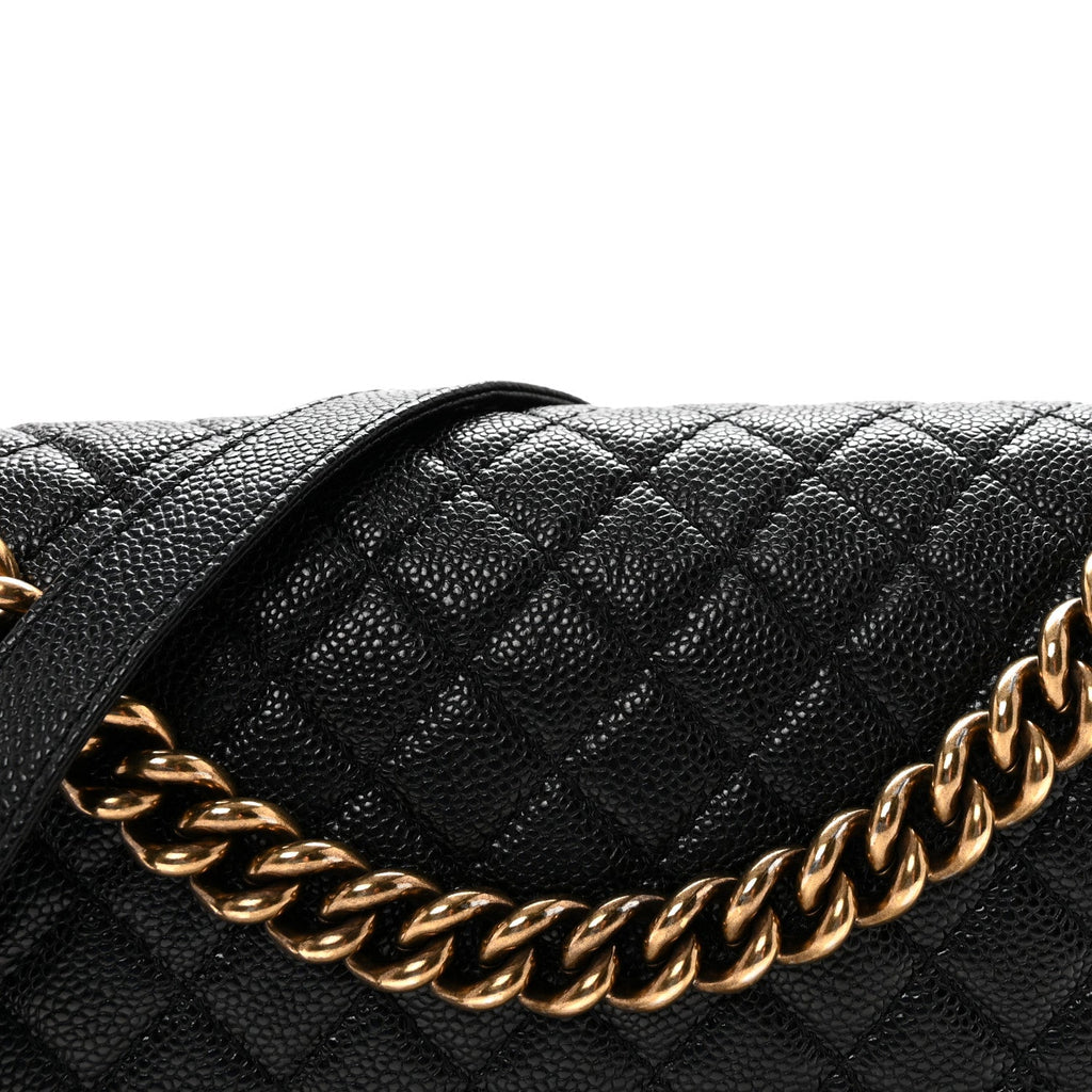 Chanel Caviar Quilted New Medium Boy Flap Black