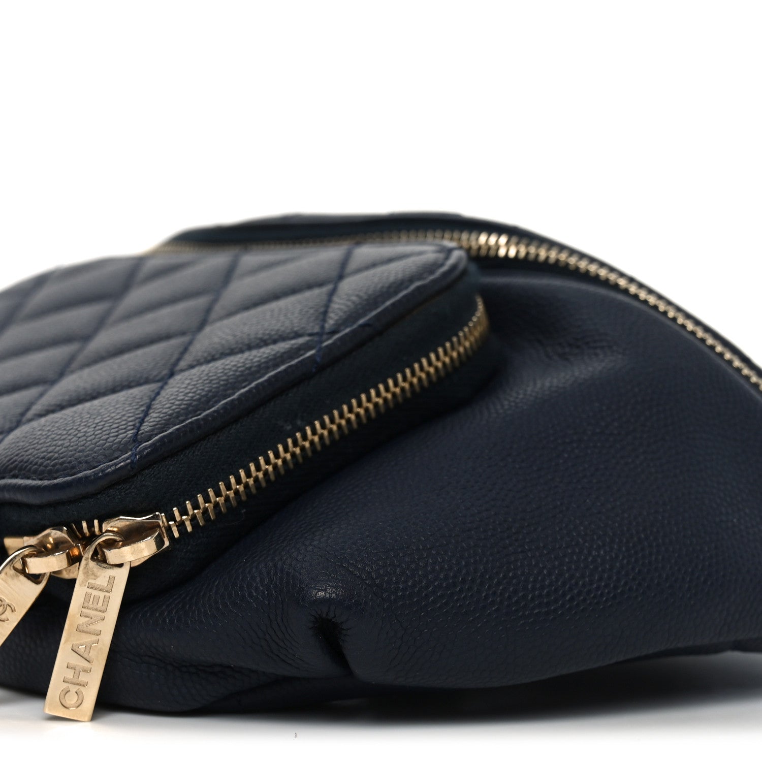 Chanel Caviar Quilted Business Affinity Waist Belt Bag Navy
